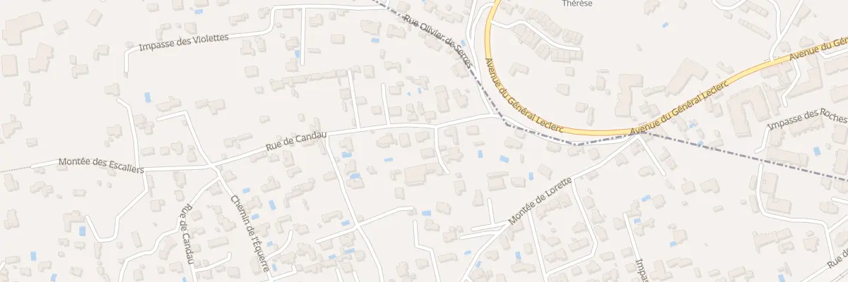 Plan du 42 Rue de Candau aux Angles