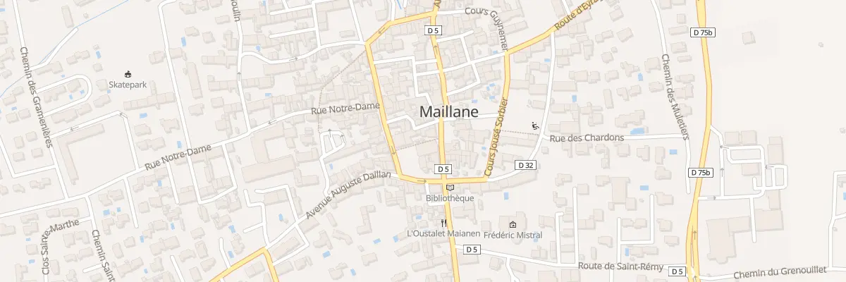 Plan du 10 Rue Penitents Blancs à Maillane
