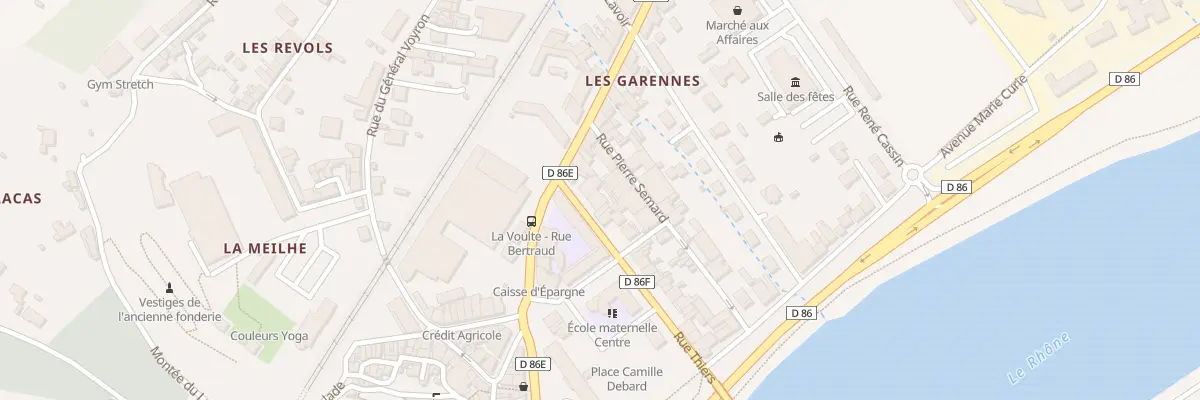 Plan du 1 Rue Thiers à La Voulte-sur-Rhône