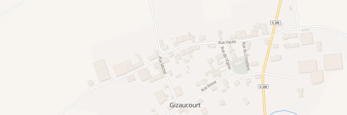 Plan du 14 Rue Haute à Gizaucourt