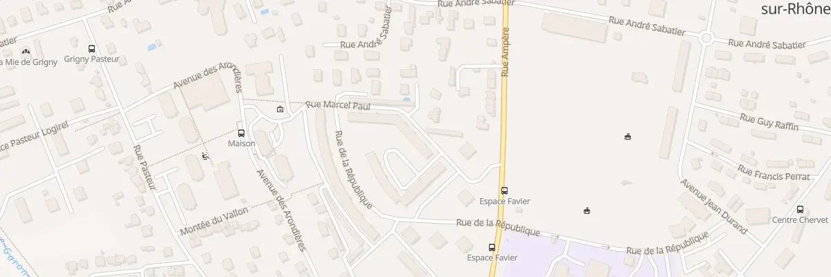 Plan du 19 Rue Marcel Paul à Grigny-sur-Rhône