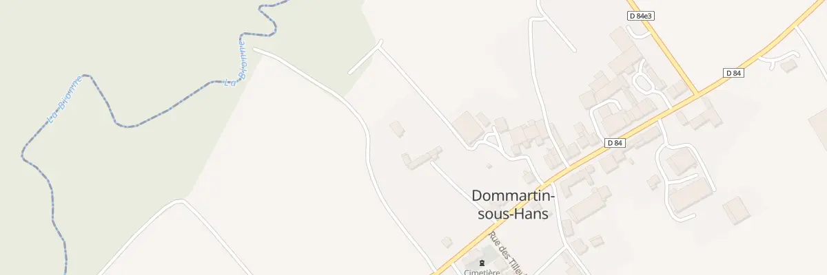 Plan du 5002 Le Village à Dommartin-sous-Hans