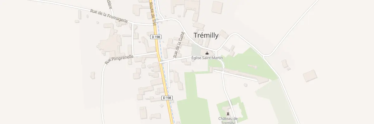 Plan du 2 Rue du Chateau à Trémilly