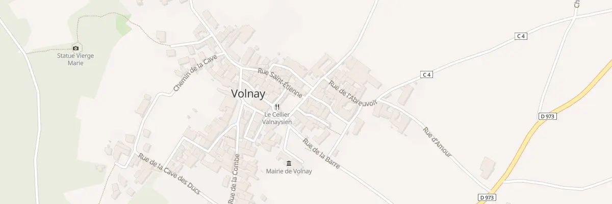 Plan du 2 Rue des Fontaines à Volnay