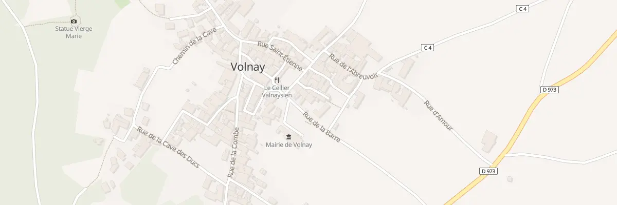 Plan du 3 Rue de la Barre à Volnay