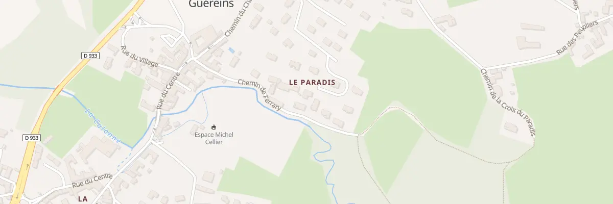 Plan du 217 Che de Ferrary à Guéreins