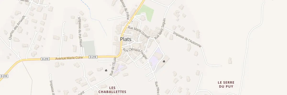 Plan du 5092 Le Village à Plats