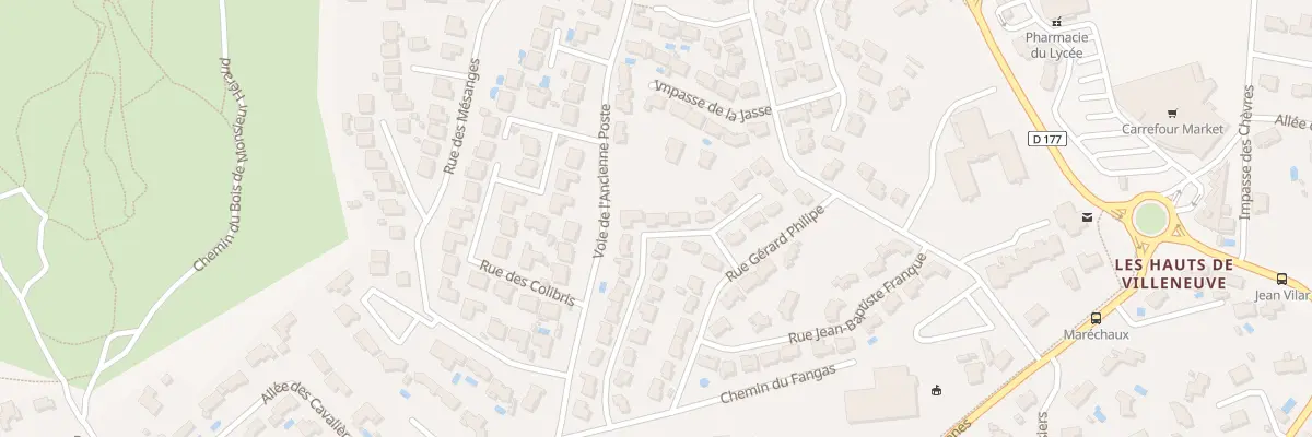 Plan du 8 Rue Pierre Seghers à Villeneuve-lès-Avignon