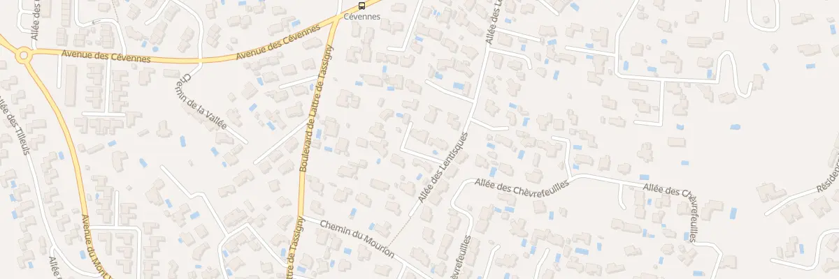 Plan du 32 All des Lentisques à Villeneuve-lès-Avignon