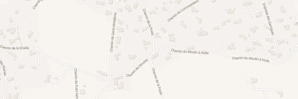 Plan du 1621 Che de la Poste à Pujaut