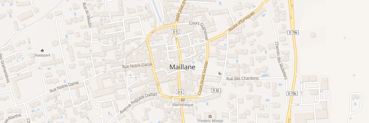 Plan du 2 Av Gen de Gaulle à Maillane