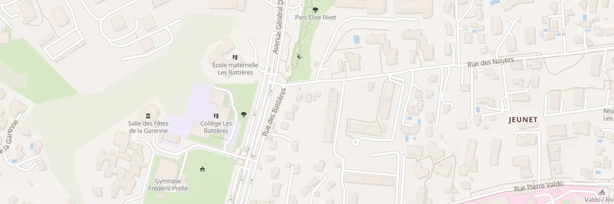 Plan du 23 Rue des Noyers à Lyon 5e Arrondissement