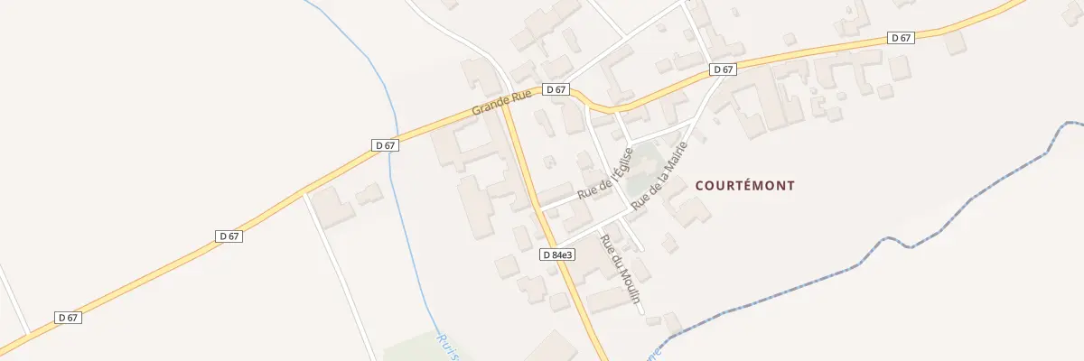 Plan du 5043 Le Village à Courtémont