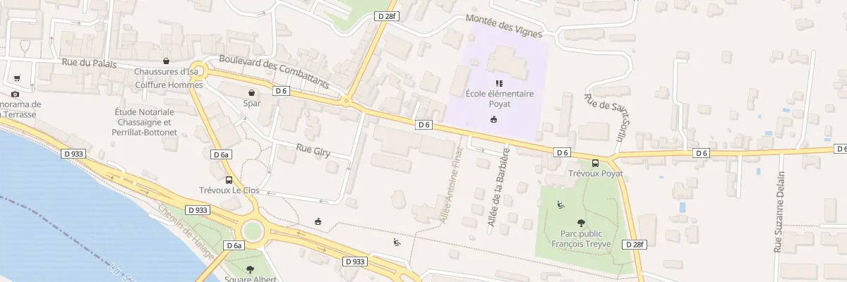 Plan du 20 Bd Poyat à Trévoux