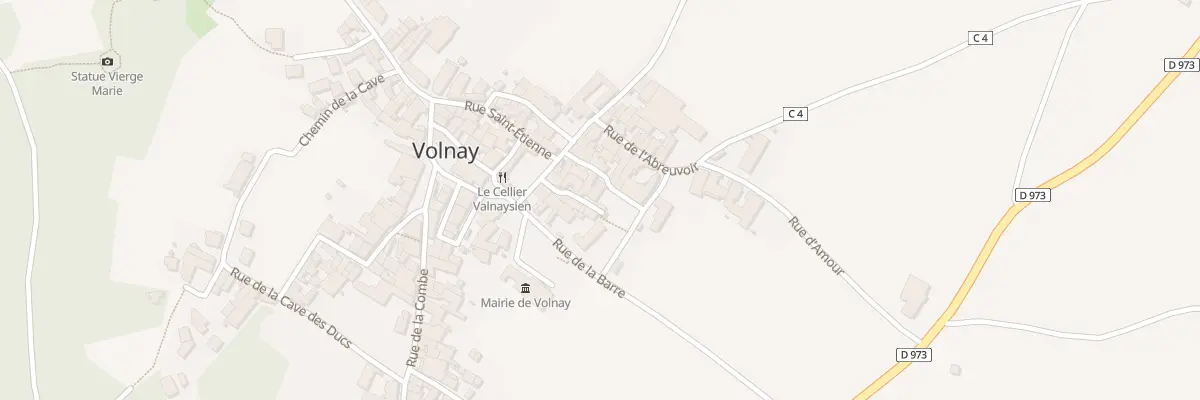 Plan du 8 Rue des Fontaines à Volnay