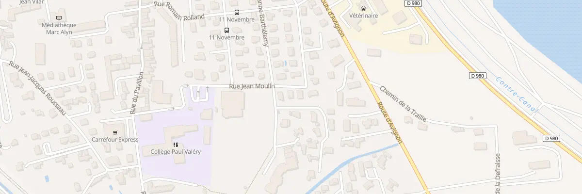 Plan du 21 Rue Jean Moulin à Roquemaure