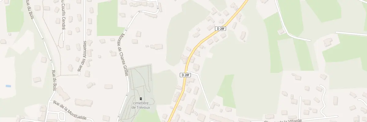 Plan du 243 Mte de Preondes à Trévoux