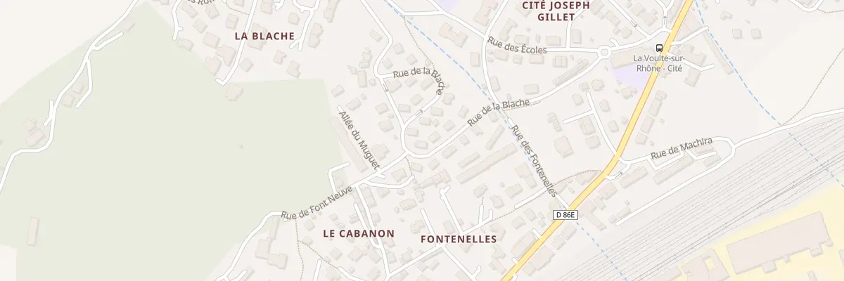Plan du 12 Rue de la Blache à La Voulte-sur-Rhône