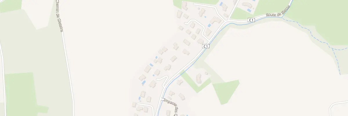 Plan du 989 Rte de Biesse à Frans
