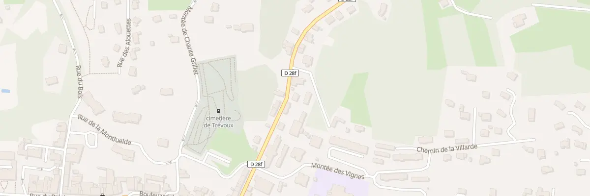 Plan du 236B Mte de Preondes à Trévoux