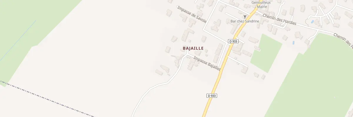 Plan du 128 Che de Bajaillet à Genouilleux