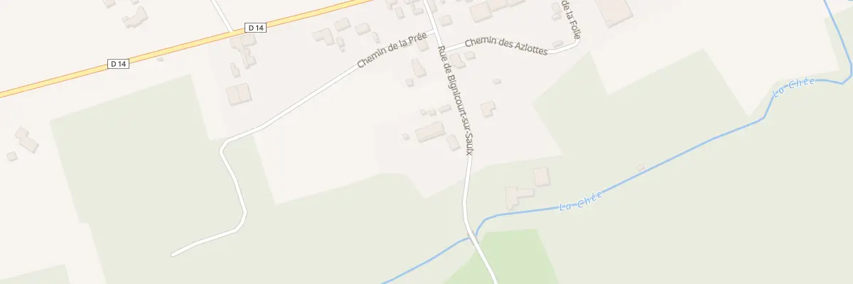 Plan du 12 Rue de Bignicourt sur Saulx à Jussecourt-Minecourt