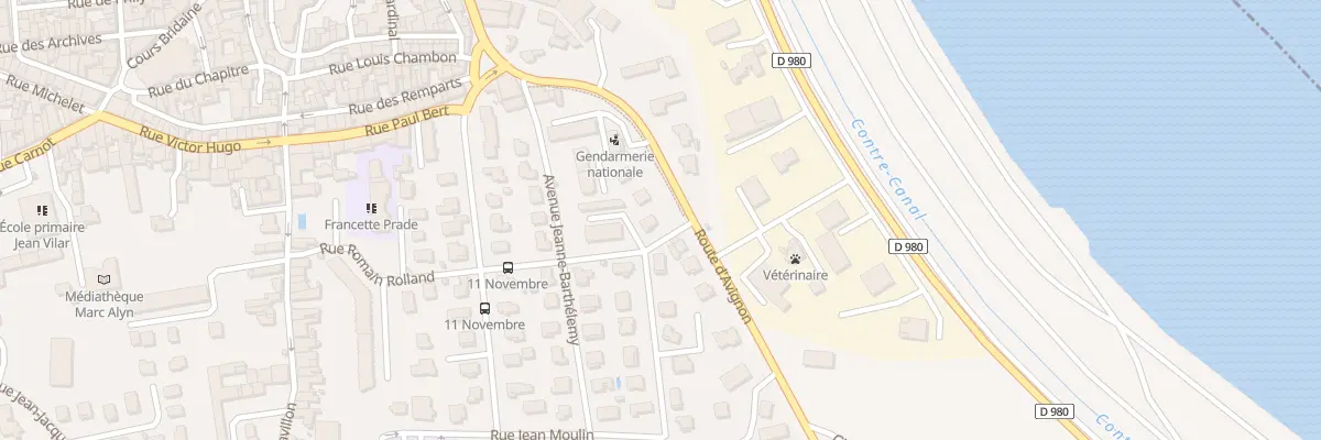 Plan du 8 Rte d’Avignon à Roquemaure