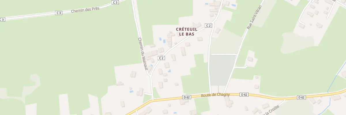 Plan du 25 Rue de Creteuil Le Bas à Chaudenay