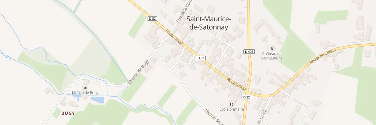 Plan du 163 Rte d’Aze à Saint-Maurice-de-Satonnay