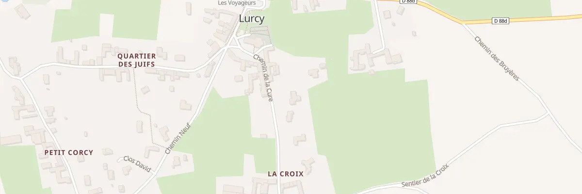 Plan du 65 Che de la Cure à Lurcy