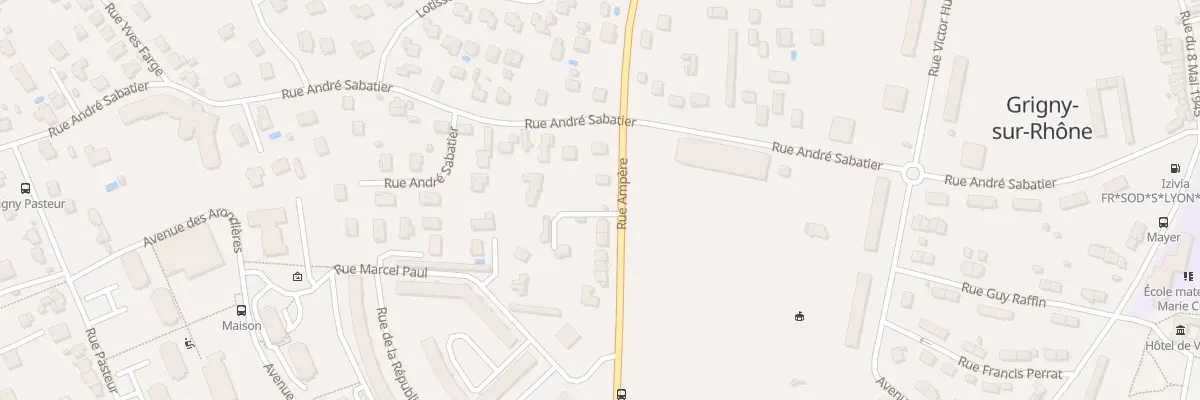 Plan du 2 Rue Ampère à Grigny-sur-Rhône