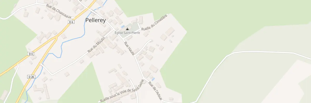 Plan du 9002 Rue La Chapelle des Gaillards à Pellerey
