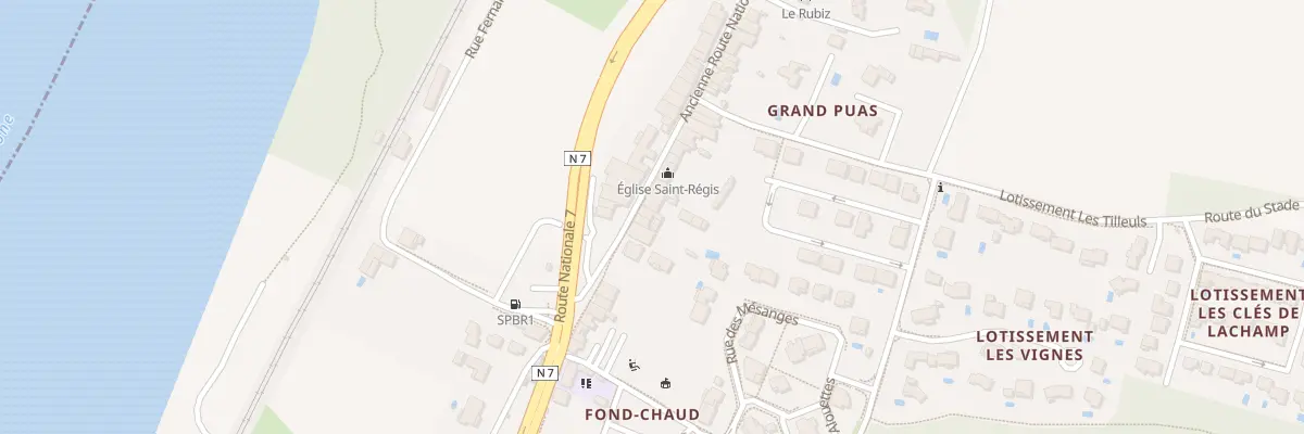 Plan du 5030 Fond Chaud à La Coucourde