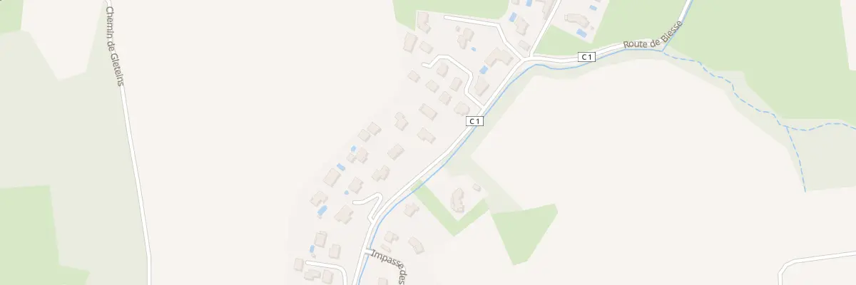 Plan du 1009 Rte de Biesse à Frans
