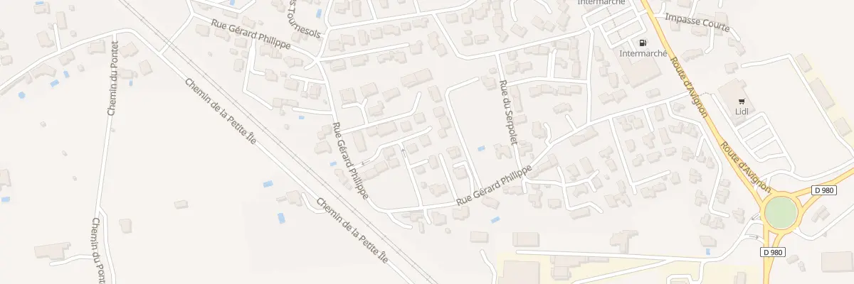 Plan du 9 Rue Gerard Philippe à Roquemaure