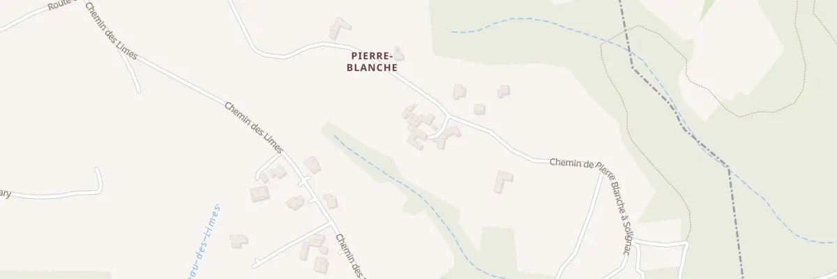 Plan du 450 Che de Pierre Blanche A Solign à Sécheras