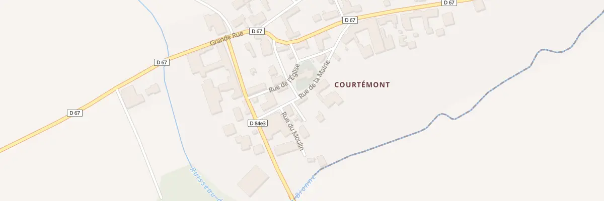 Plan du 5033 Le Village à Courtémont