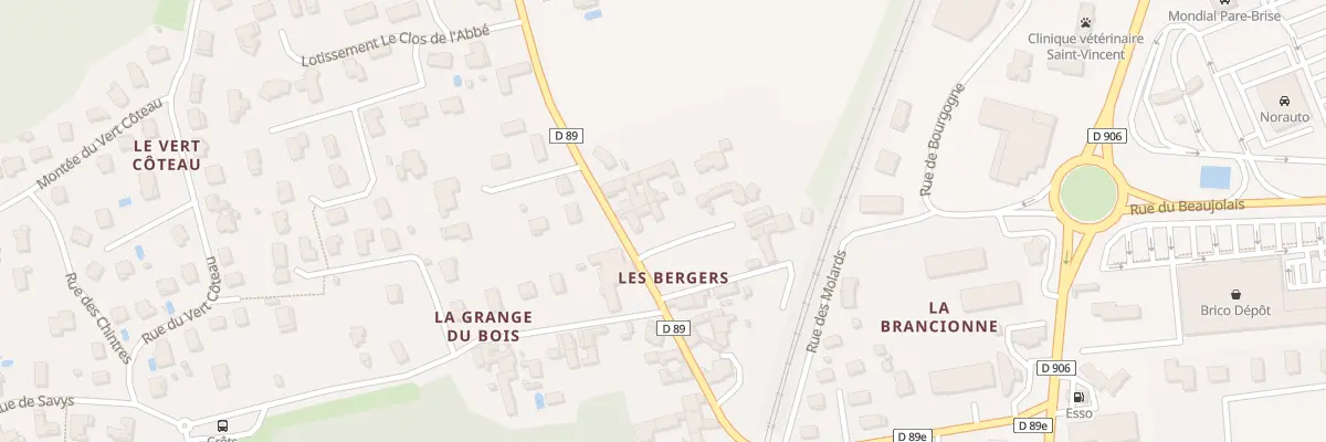 Plan du 353 Rte des Bergers à Crêches-sur-Saône