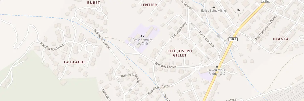Plan du 5 Rue Jules Ferry à La Voulte-sur-Rhône