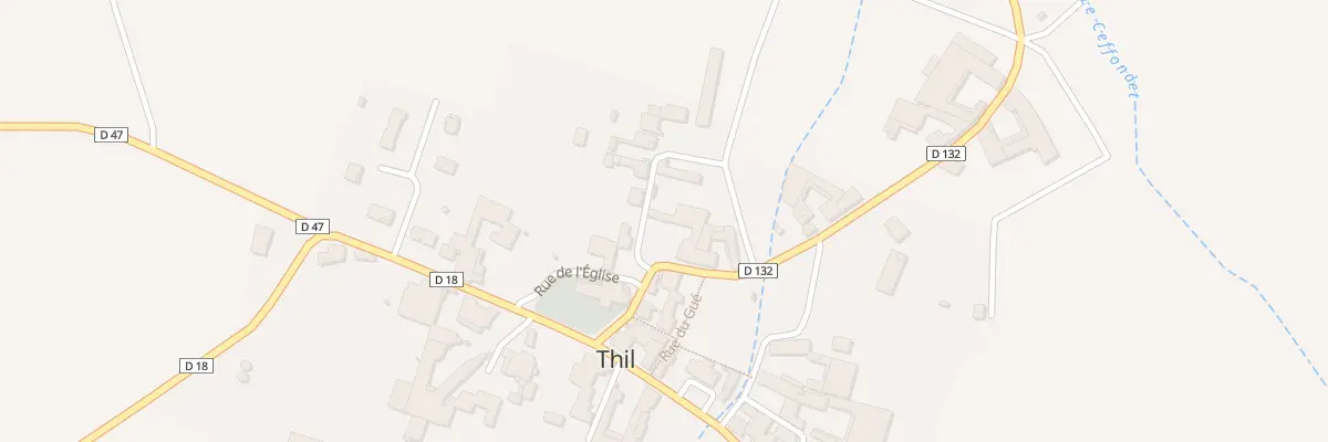 Plan du 1 Rue de la Haute Voie à Thil