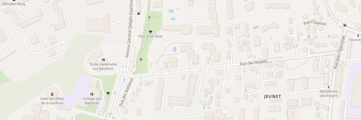 Plan du 36 Rue des Noyers à Lyon 5e Arrondissement