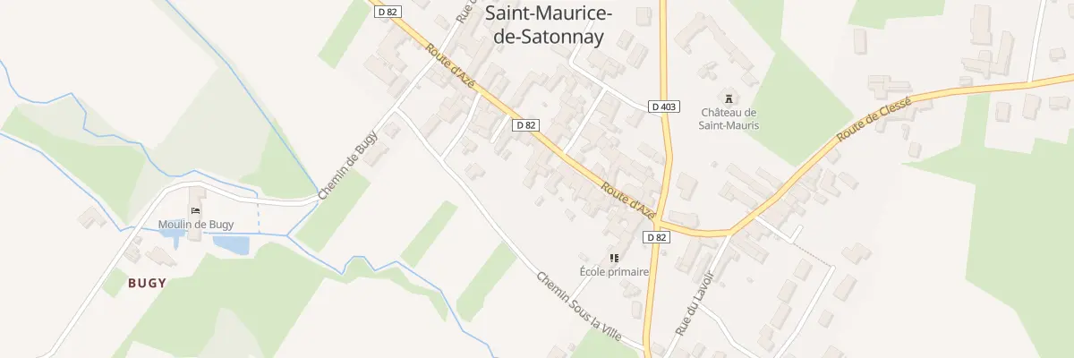 Plan du 97B Rte d’Aze à Saint-Maurice-de-Satonnay