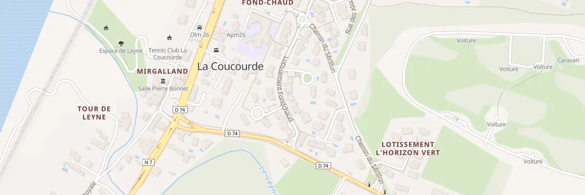 Plan du 5315 Fond Chaud à La Coucourde