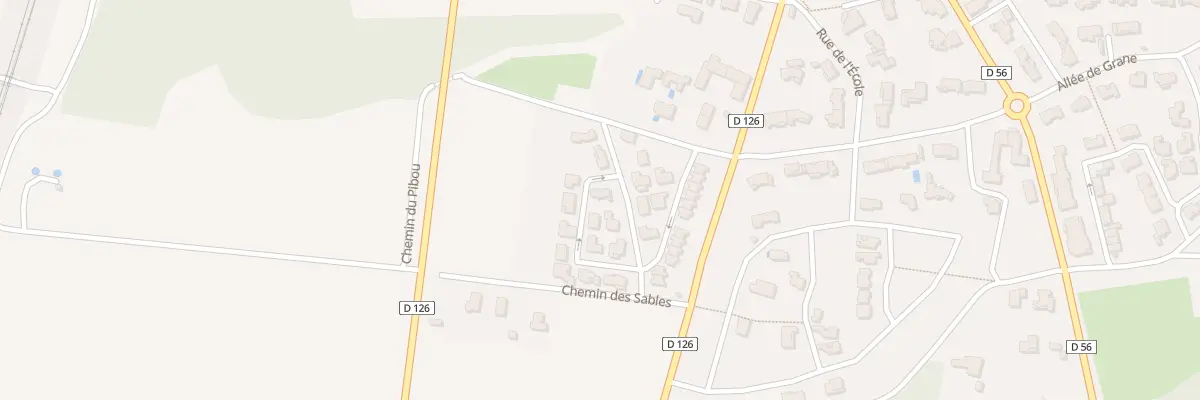 Plan du 9998 Les Sables à Allan