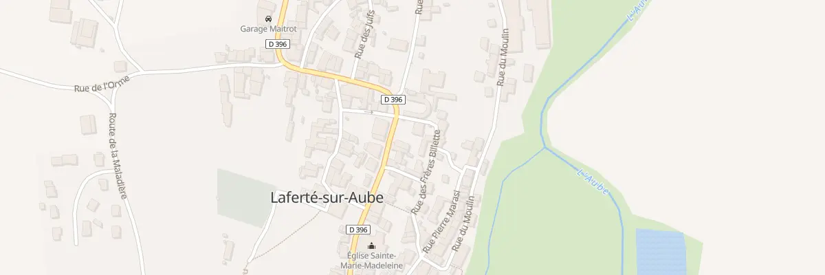 Plan du 56 Rue Pierre Champagne à Laferté-sur-Aube
