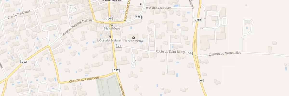 Plan du 3A Rte de St Remy à Maillane