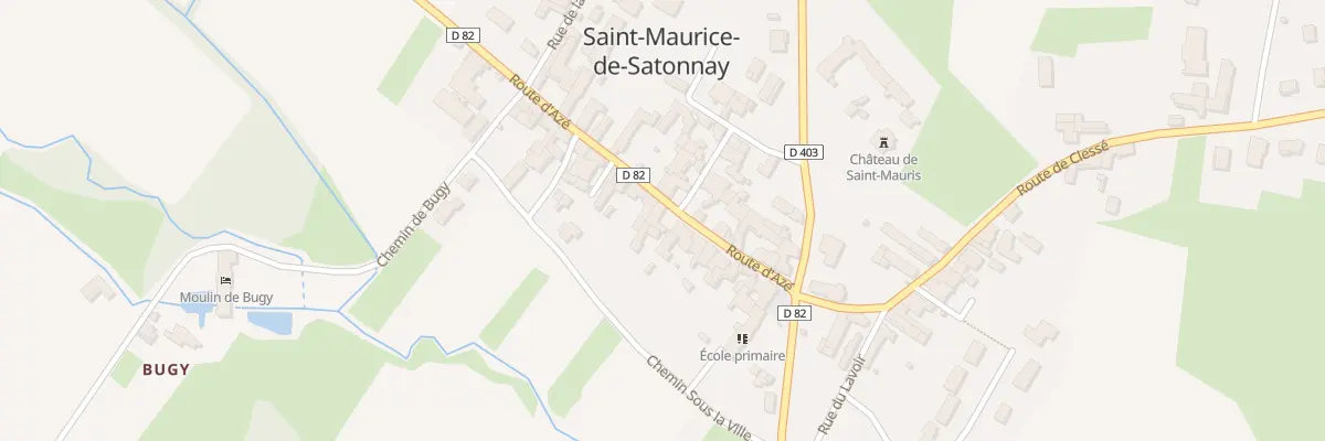 Plan du 103 Rte d’Aze à Saint-Maurice-de-Satonnay