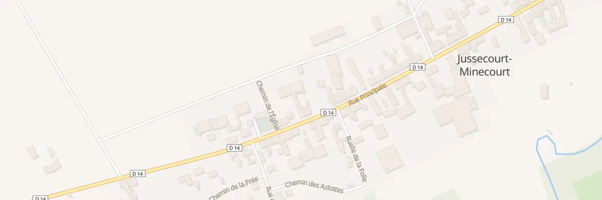 Plan du 90 Rue Principale à Jussecourt-Minecourt