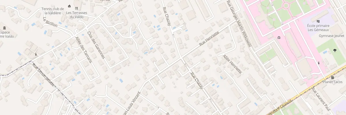 Plan du 31 Rue Chazay à Lyon 5e Arrondissement