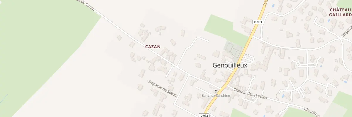 Plan du 144 Rte de Cazan à Genouilleux